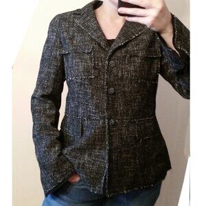 CARLISLE tweed tweaked classic wool silk jacket 6